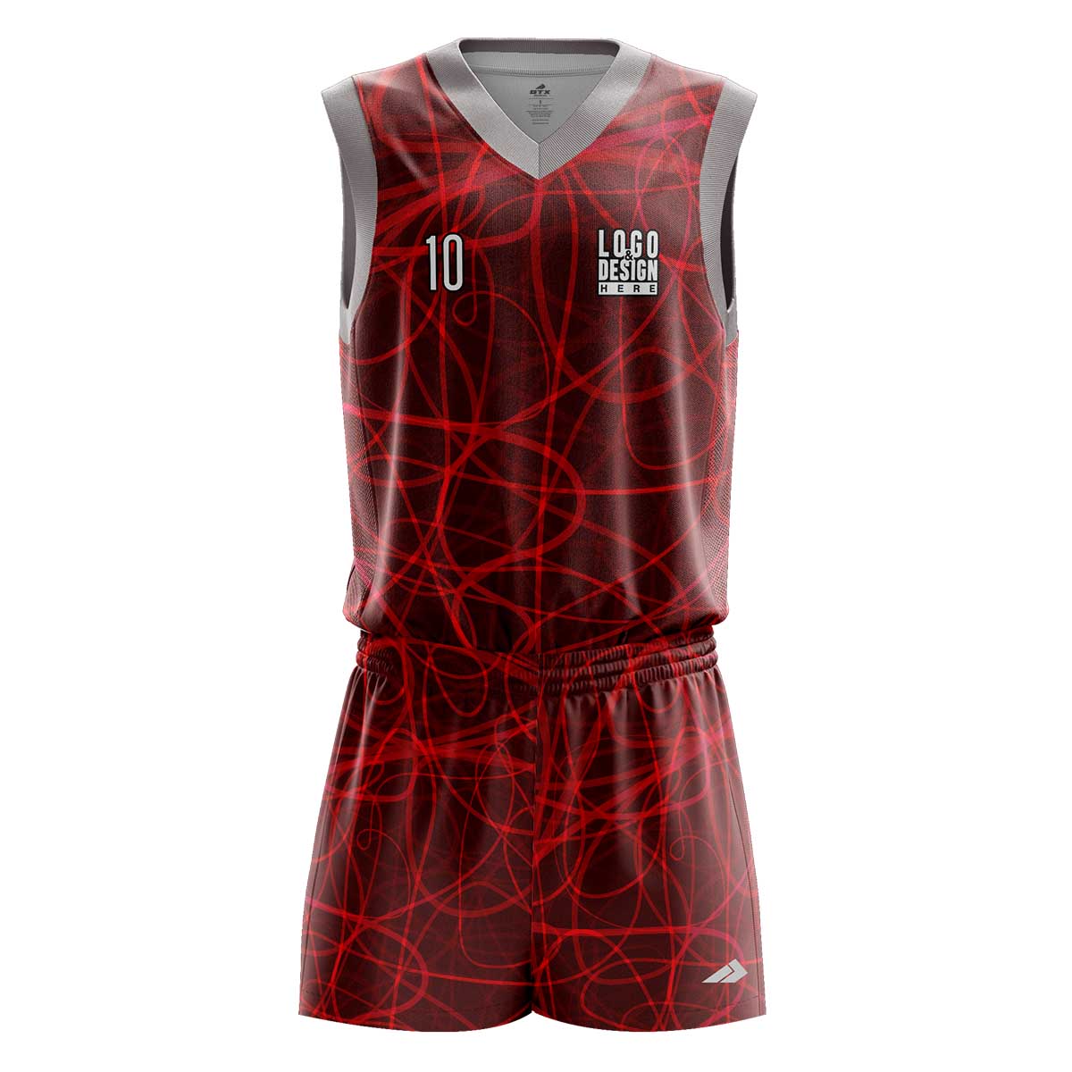 Custom Red Storm Men's Basketball Uniform - BTX Sports